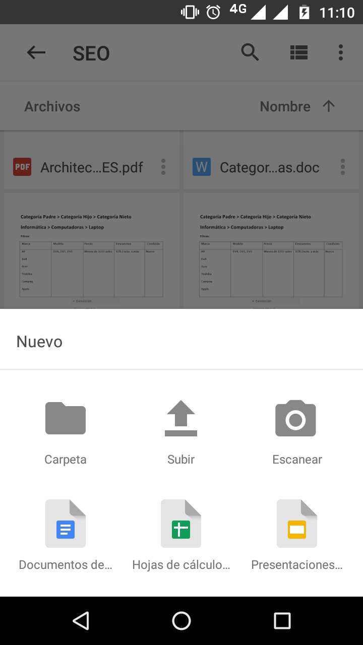 Escanear Google Drive