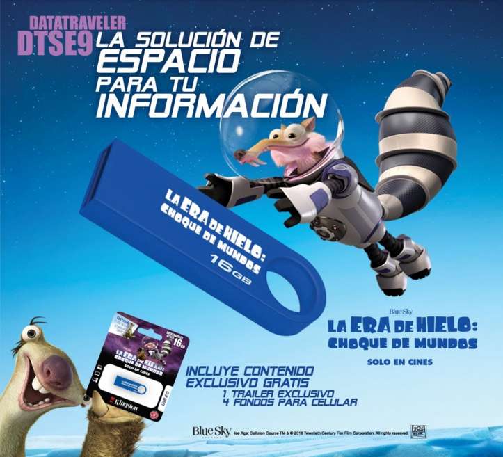 La Era del Hielo Guerra de Dos Mundos USB