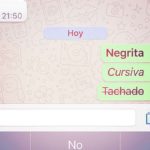 WhatsApp Negritas